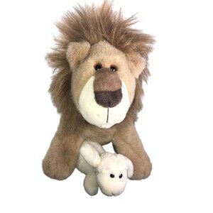 Gund Lion and the Lamb Plush Stuffed Animal 12" Lion King Bible Story